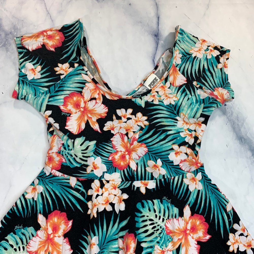 PINK Victoria's Secret Floral Cross Back Dress - Picture 3 of 8